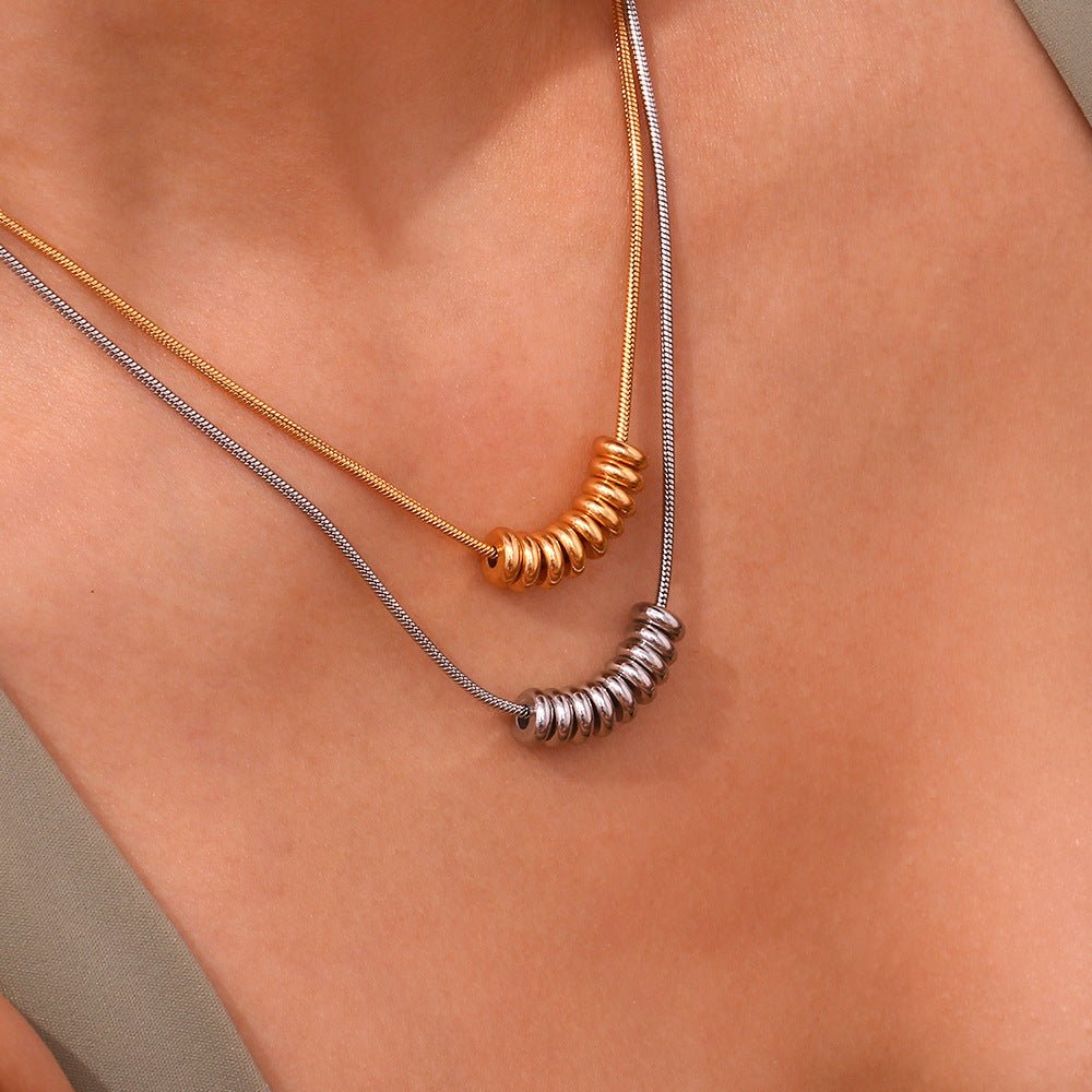 Minimalist Bead Bar Necklace - mifjewelry