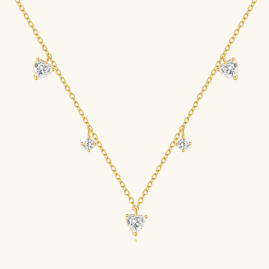 Minimalist Sterling Silver Zirconia Pendant Necklace - mifjewelry