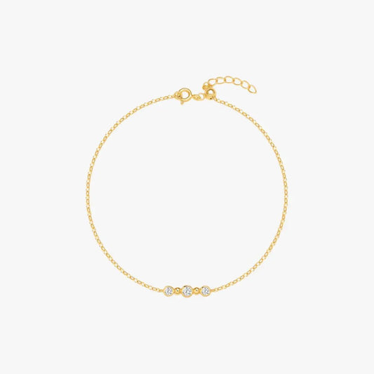 Minimalist Zircon Sterling Silver Bracelet - mifjewelry