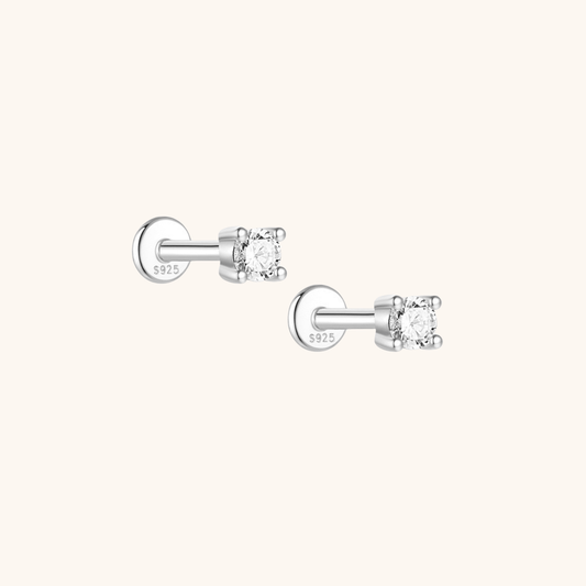 Moissanite Square Stud Earrings (3mm) - mifjewelry
