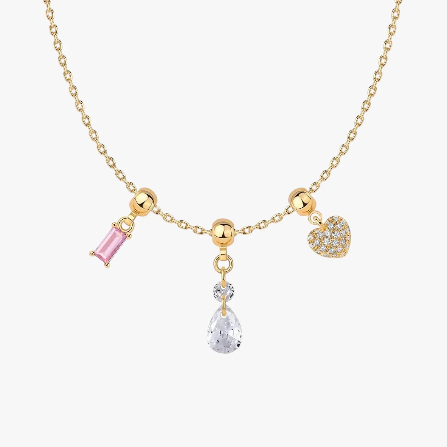 Multi - Charm Adjustable Necklace - mifjewelry