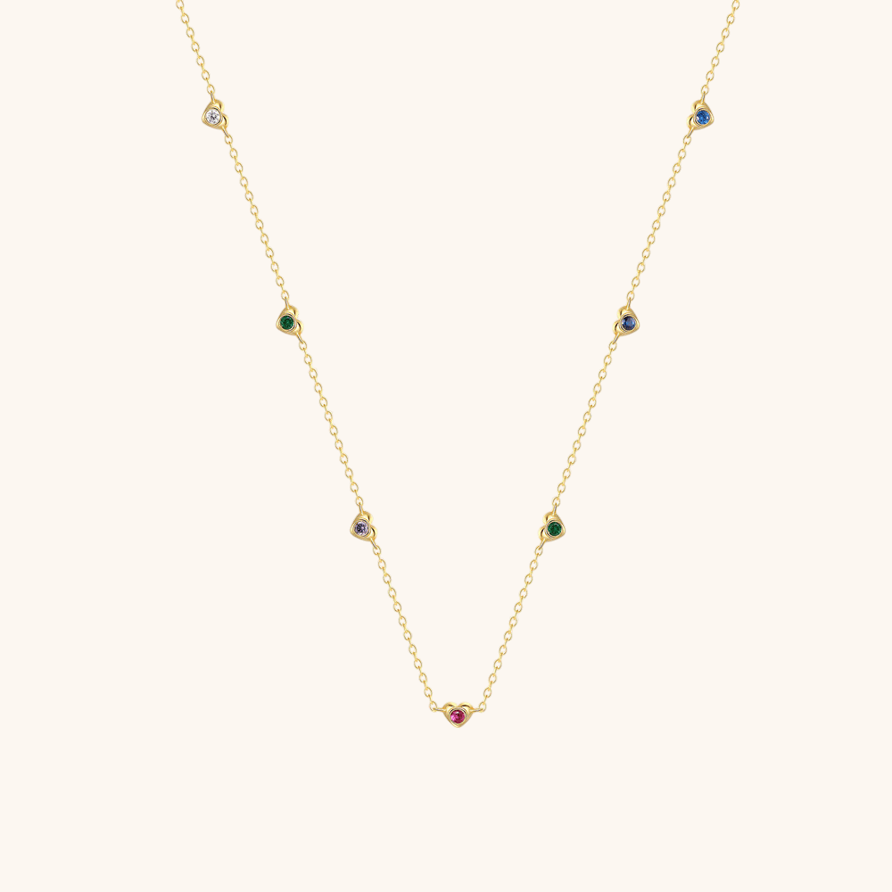 Multicolor Zircon Necklace - mifjewelry