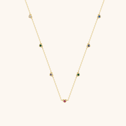 Multicolor Zircon Necklace - mifjewelry