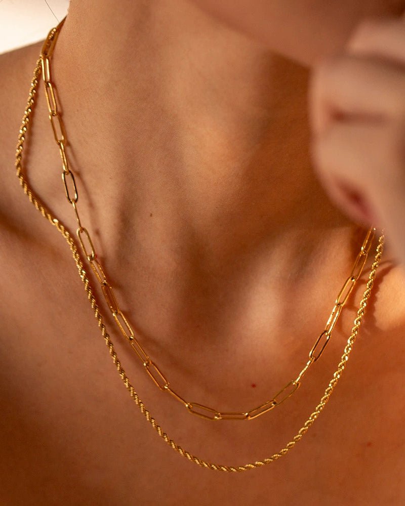 Muse Dual Texture Necklace - mifjewelry