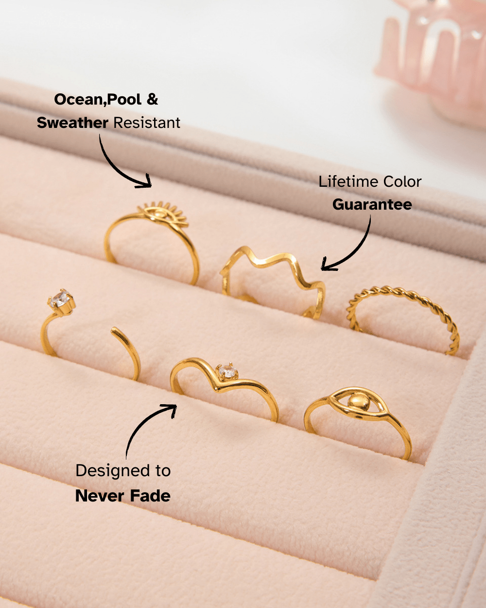 Mystic Eye Geometric Ring Set - mifjewelry