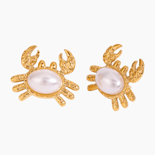 Ocean Treasure Crab Earrings - mifjewelry