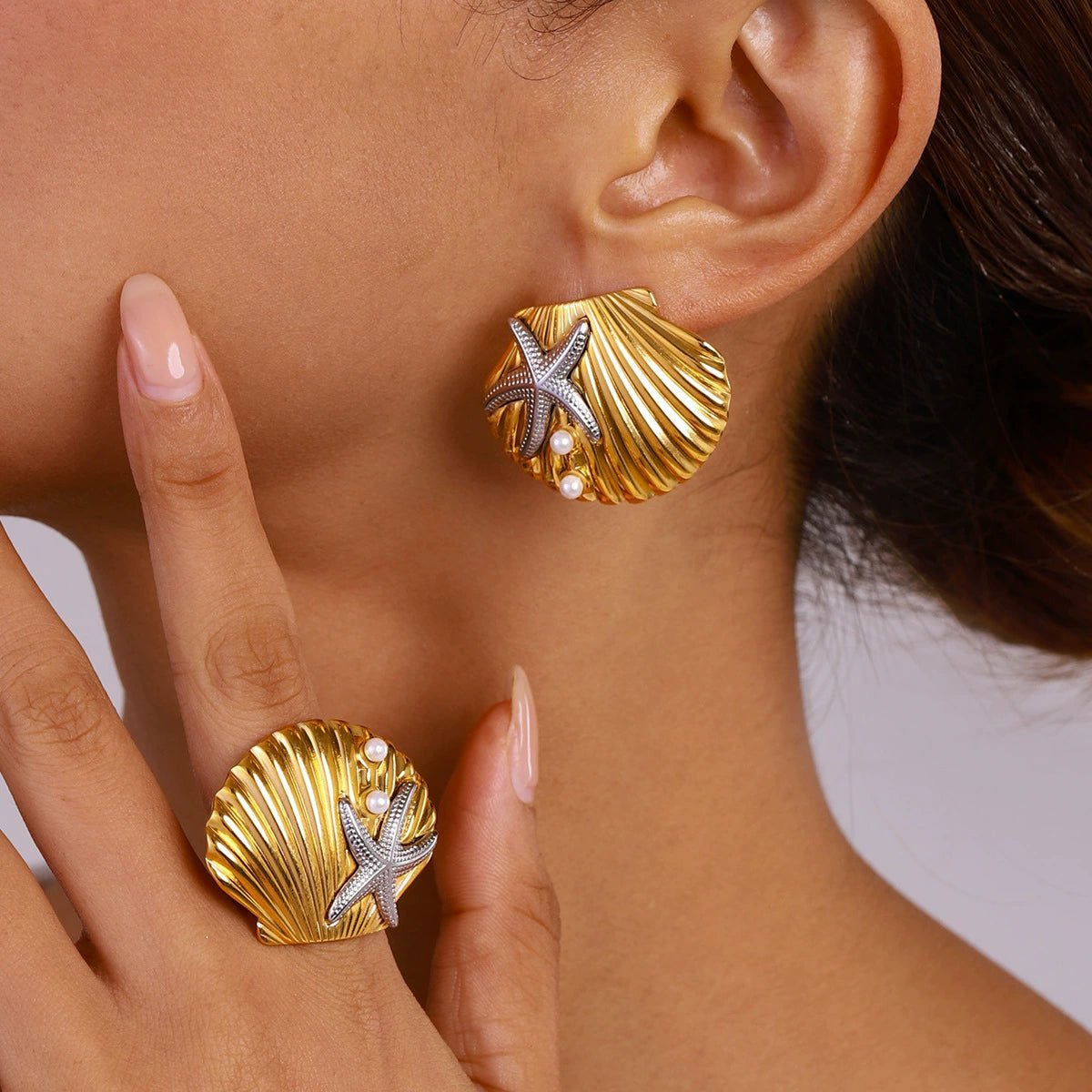 Ocean Treasure Shell Ring - mifjewelry