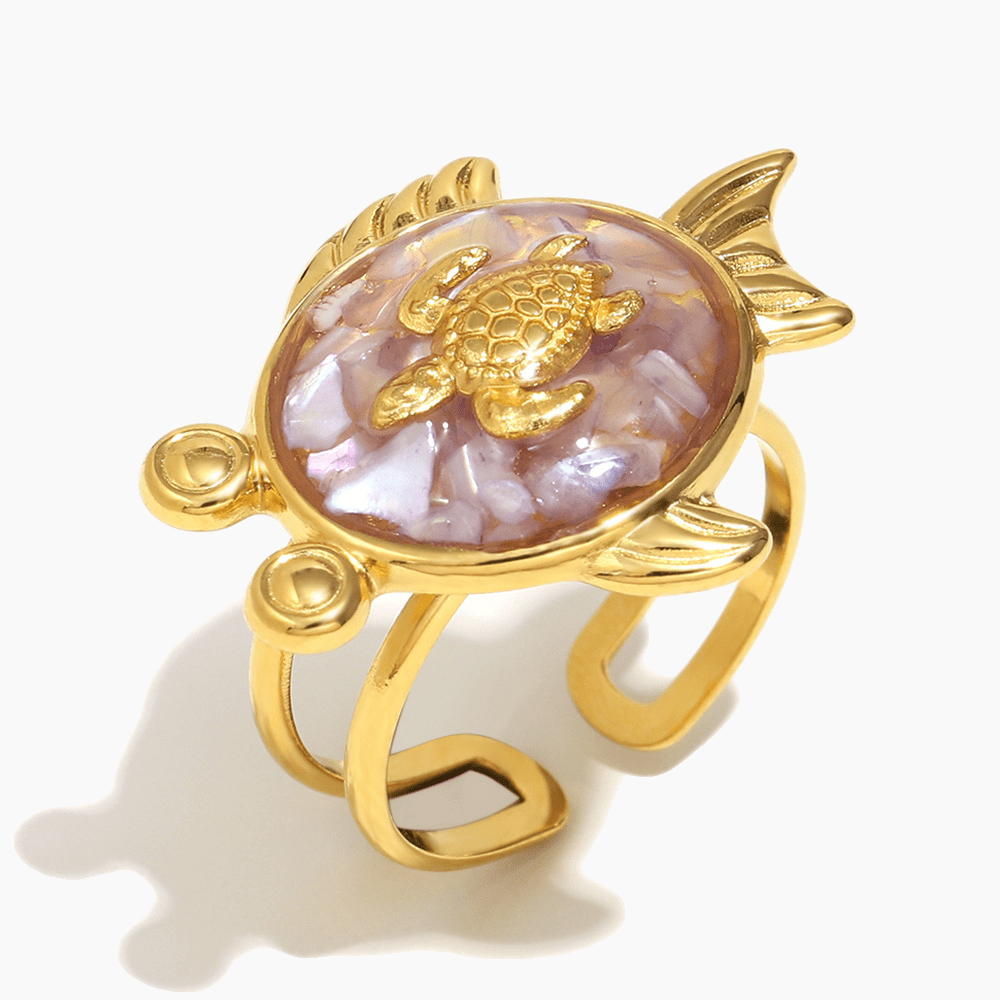Ocean Wanderer Turtle Ring - mifjewelry