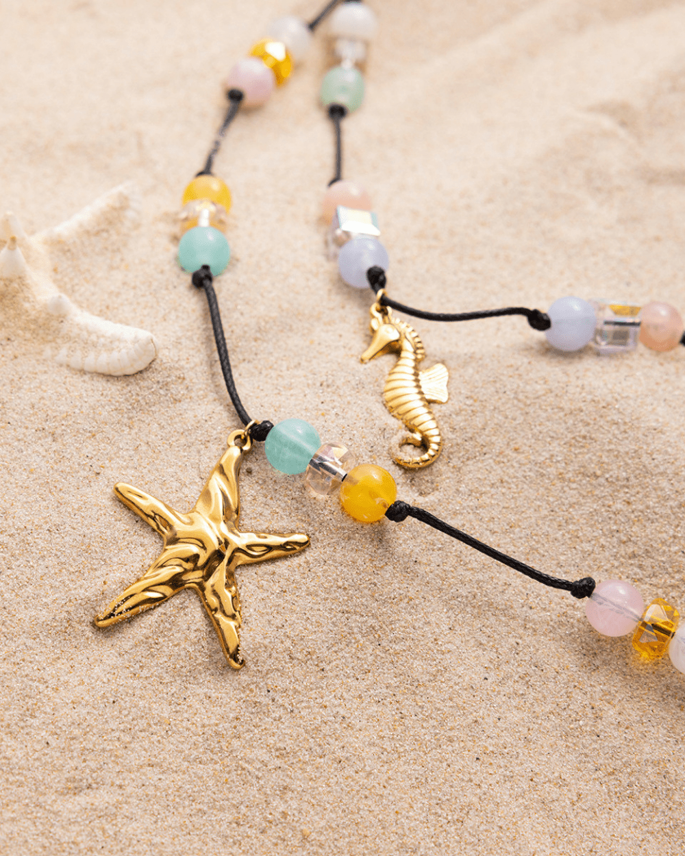 Ocean Whisper Seahorse Pendant Necklace - mifjewelry