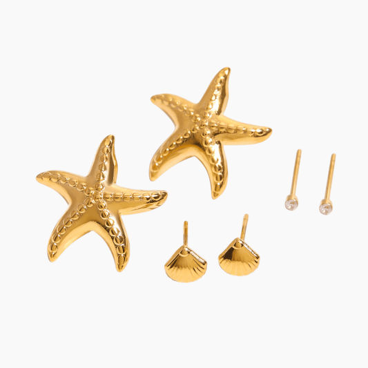 Ocean Wish Stud Set - mifjewelry