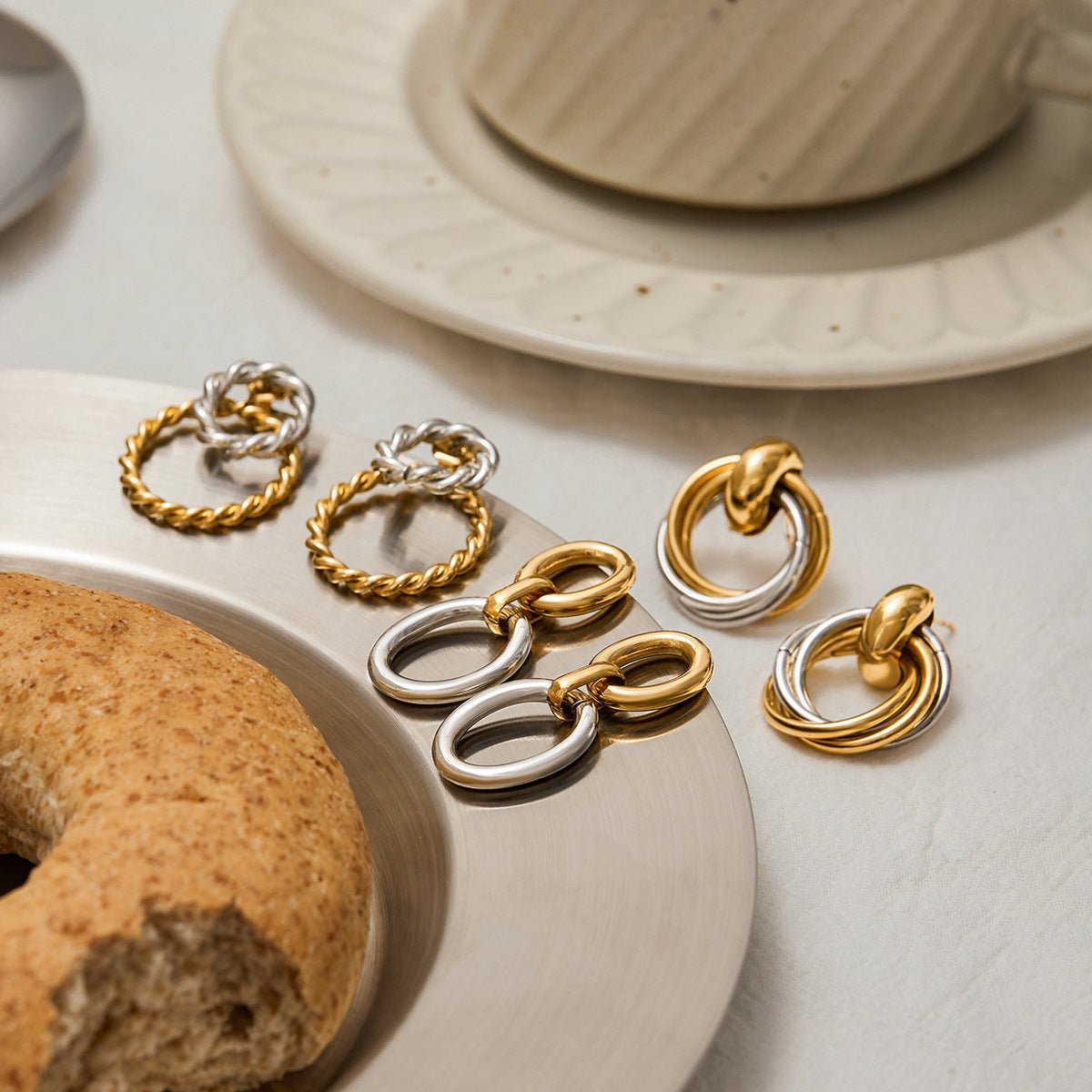 Oval Link Statement Earrings - mifjewelry