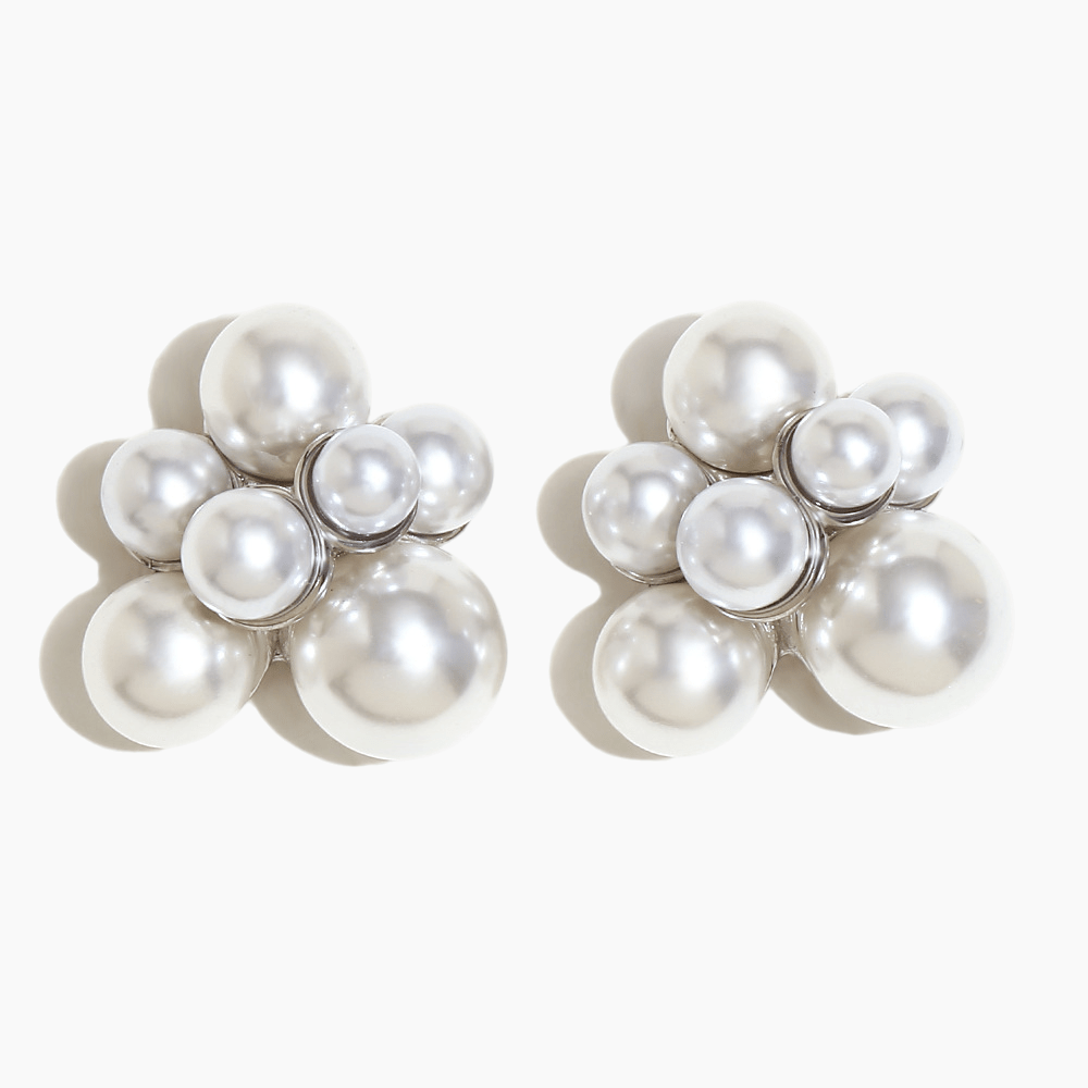 Pearl Bubble Cluster Earrings - mifjewelry