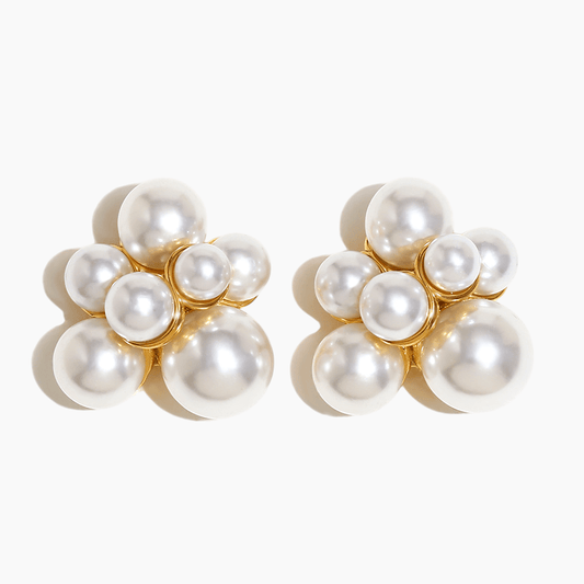 Pearl Bubble Cluster Earrings - mifjewelry