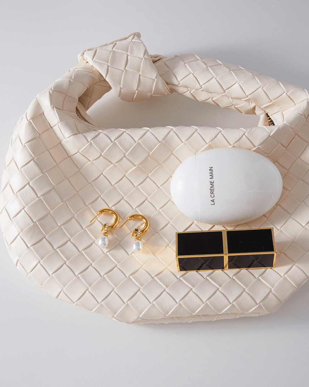 Pearl Drop Hoop Earrings - mifjewelry