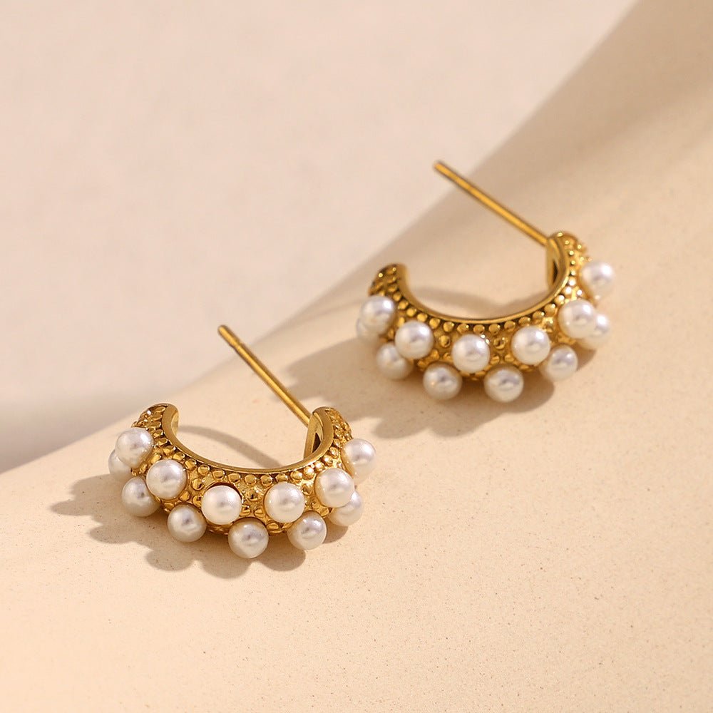 Pearl Pop Mini Hoops - mifjewelry