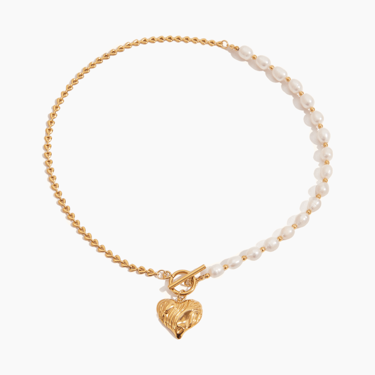 Pearlbound Heart Necklace - mifjewelry