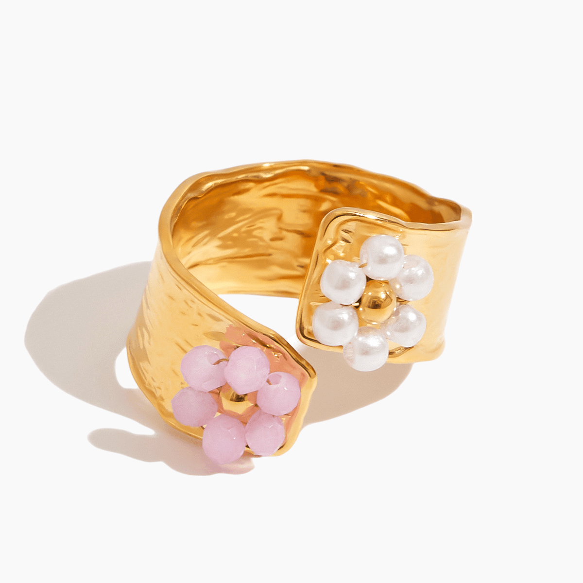 Petal Twins Open Ring - mifjewelry