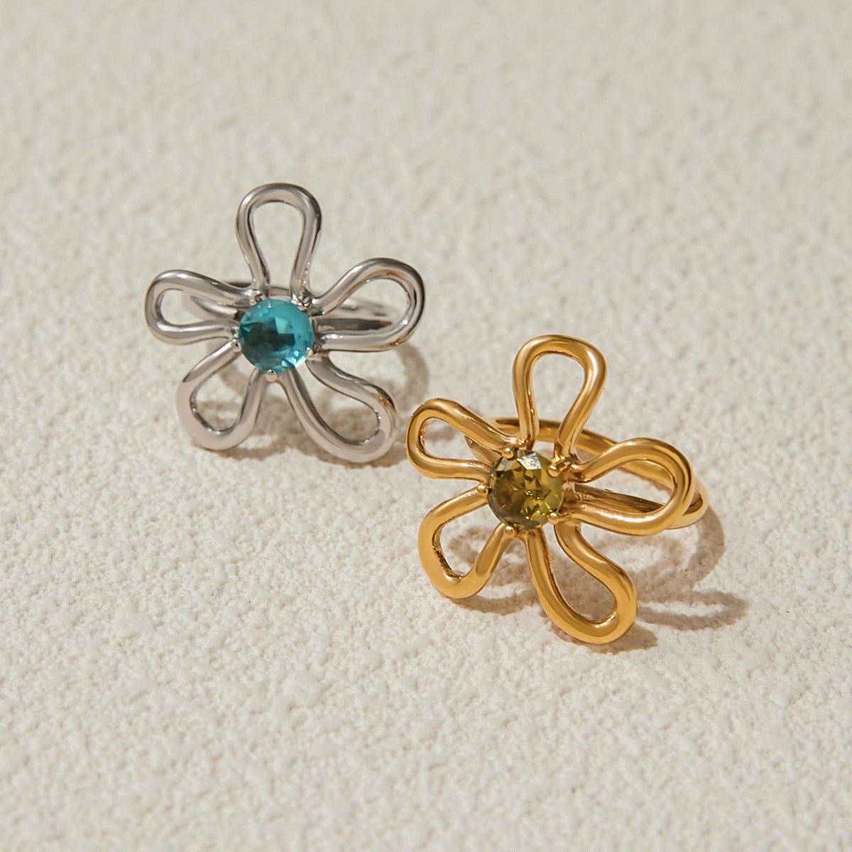 Petal Twist Open Ring - mifjewelry