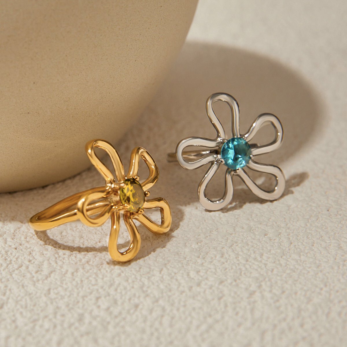 Petal Twist Open Ring - mifjewelry