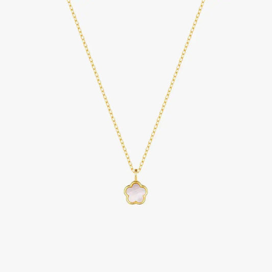 Petal White Shell Pendant Necklace - mifjewelry