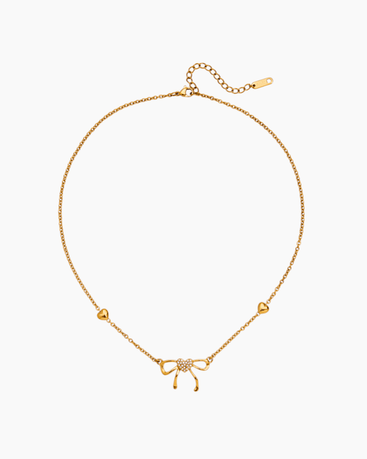 Petite Charm Bow Necklace - mifjewelry