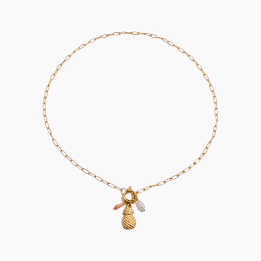Pineapple Bliss Charm Necklace - mifjewelry