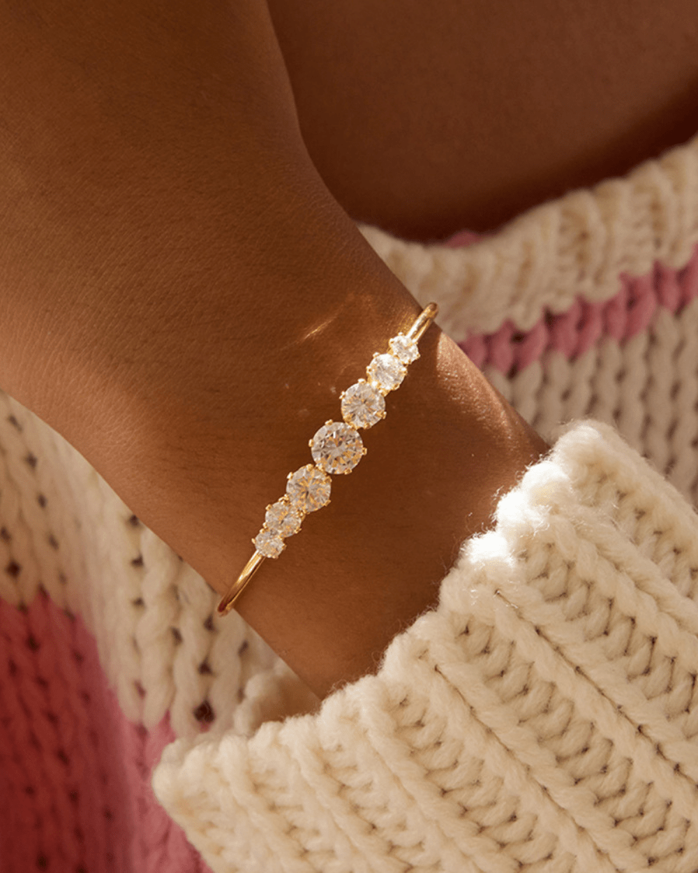 Radiant Curve Cuff Bracelet - mifjewelry