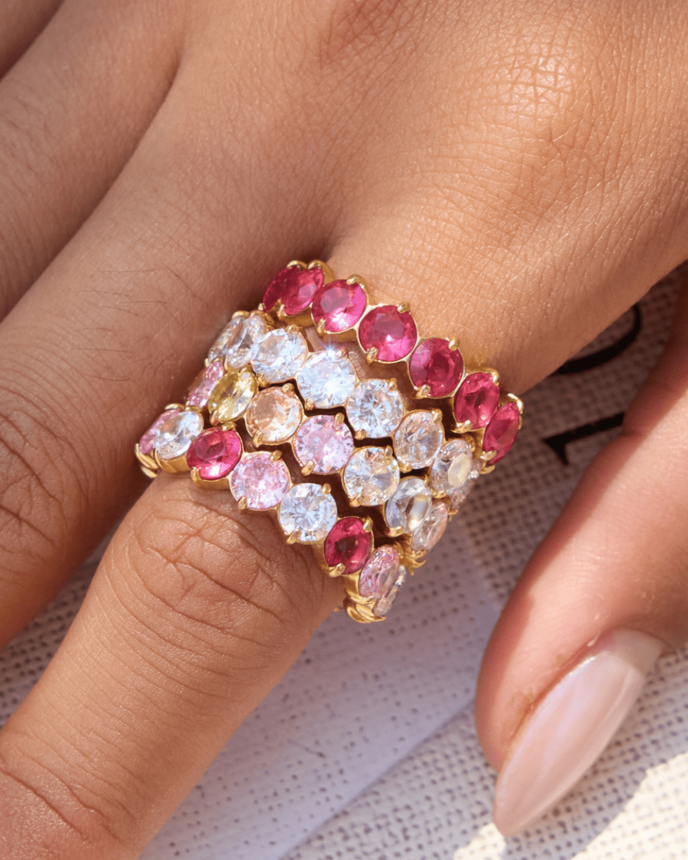 Radiant Eternity Ring – Aurora Dream - mifjewelry