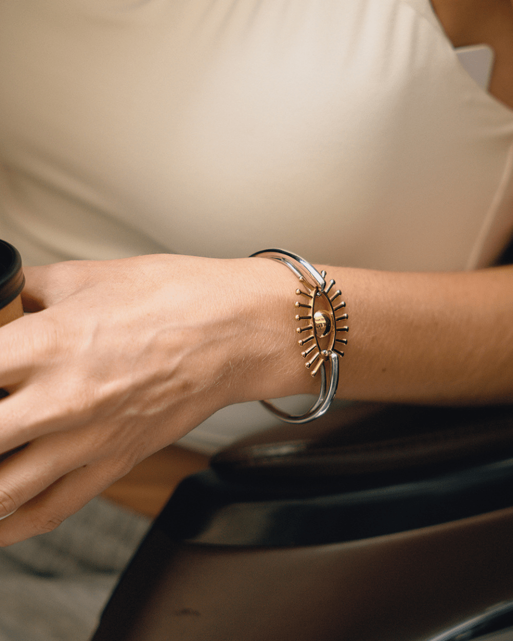 Radiant Eye Guardian Bangle - mifjewelry