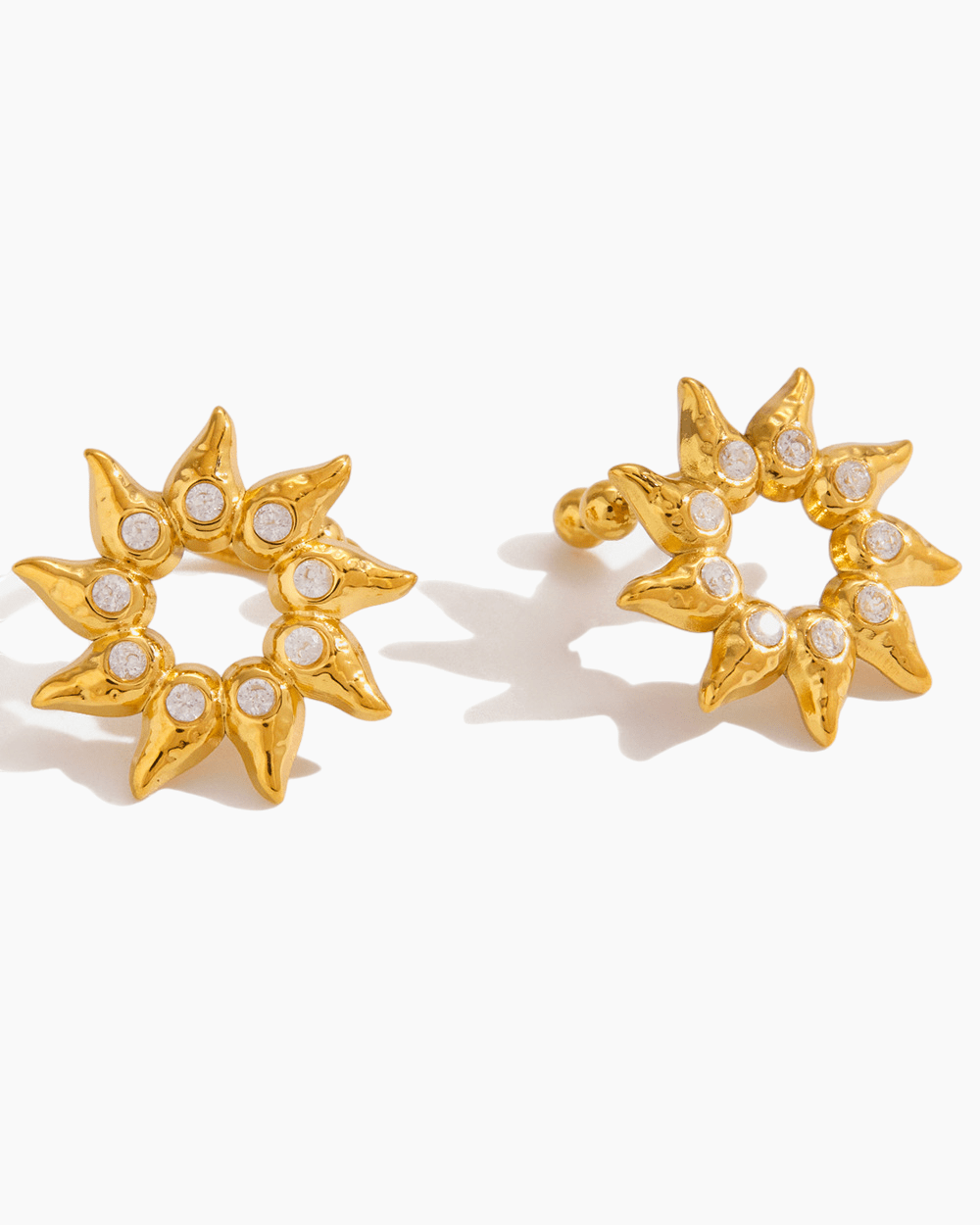 Radiant Sunburst Stud Earrings - mifjewelry