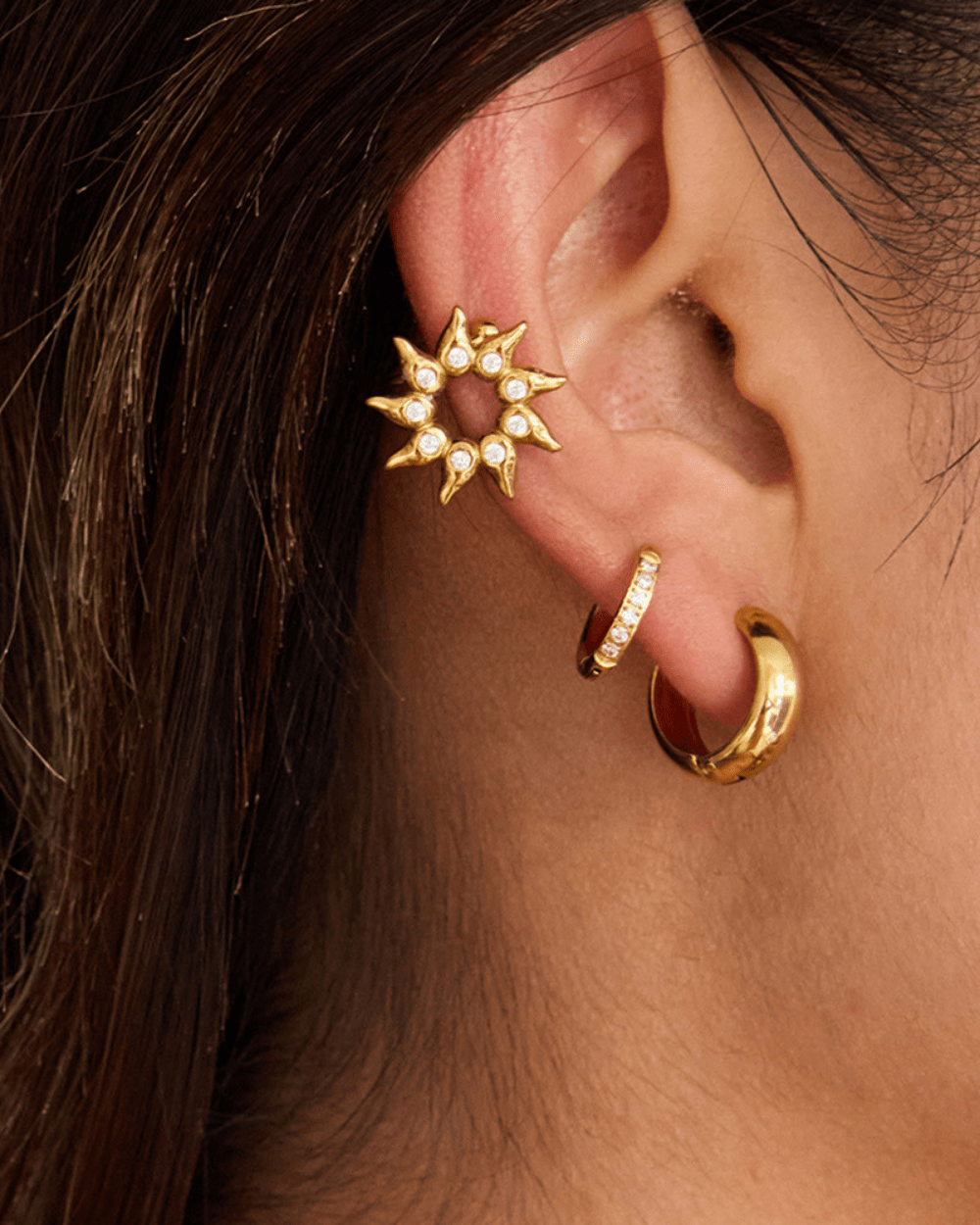 Radiant Sunburst Stud Earrings - mifjewelry