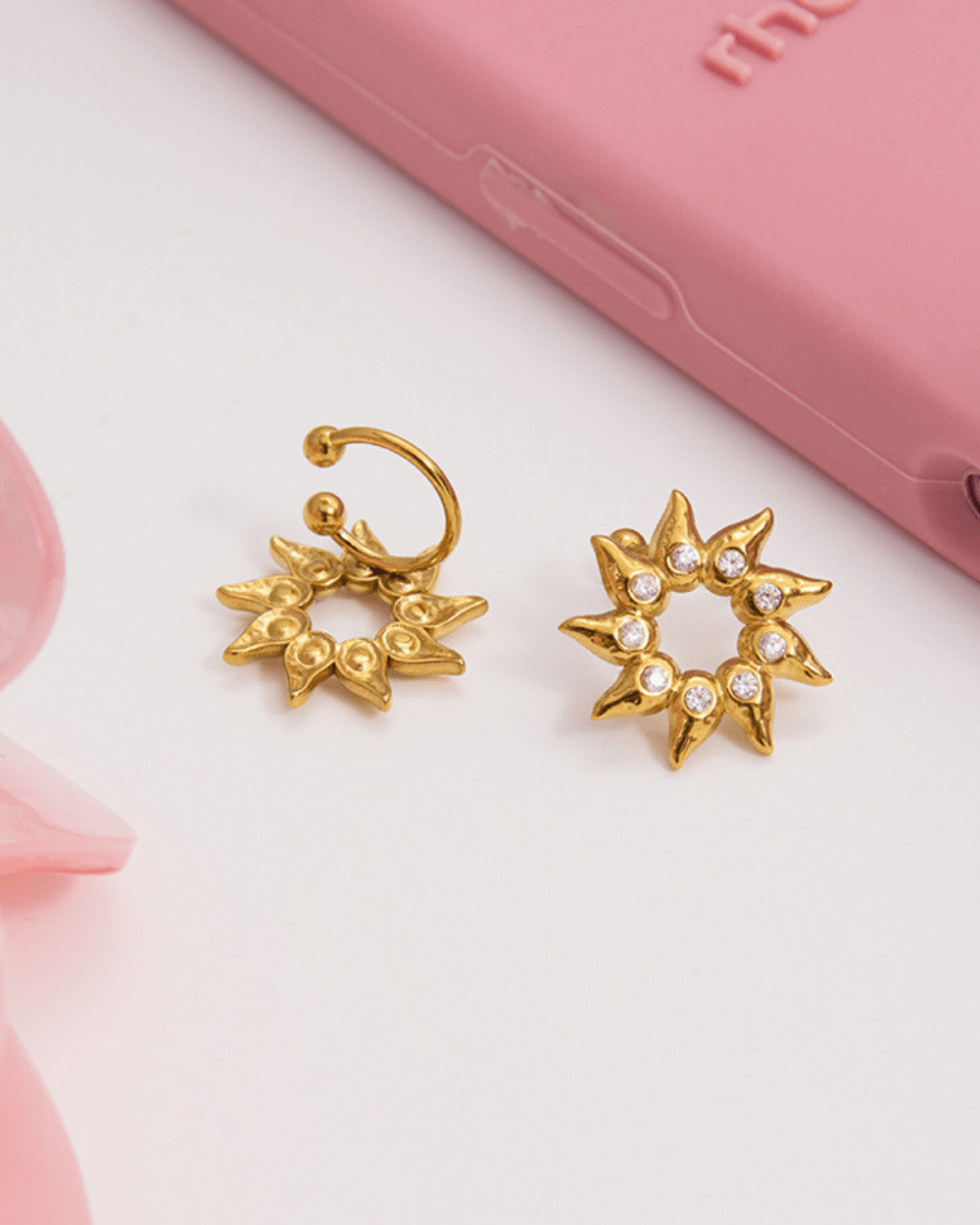 Radiant Sunburst Stud Earrings - mifjewelry