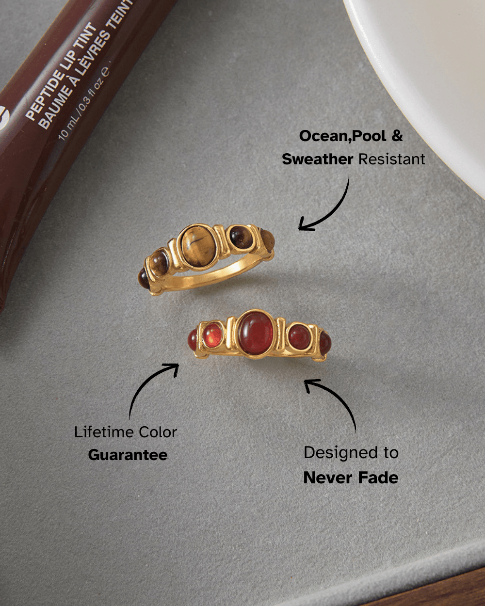Red Gemstone Ring - mifjewelry