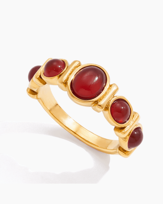 Red Gemstone Ring - mifjewelry