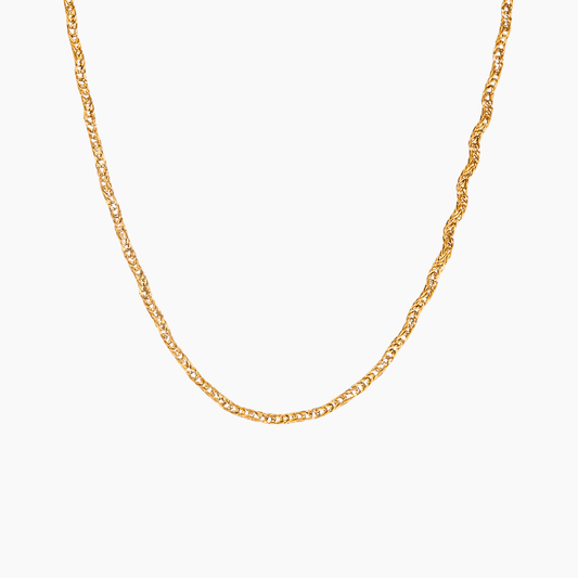 Ripple Wave Chain Necklace - mifjewelry