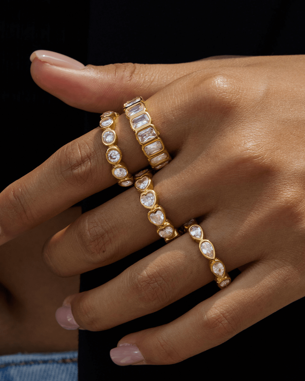 Round Cut Eternity Band - mifjewelry