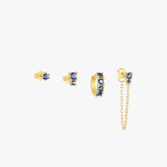 Sapphire Serenity Earrings Set - mifjewelry