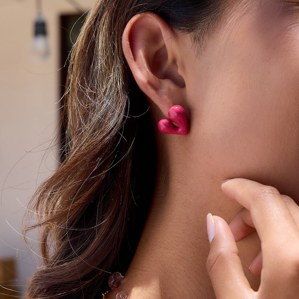 Sculpted Love Studs - mifjewelry