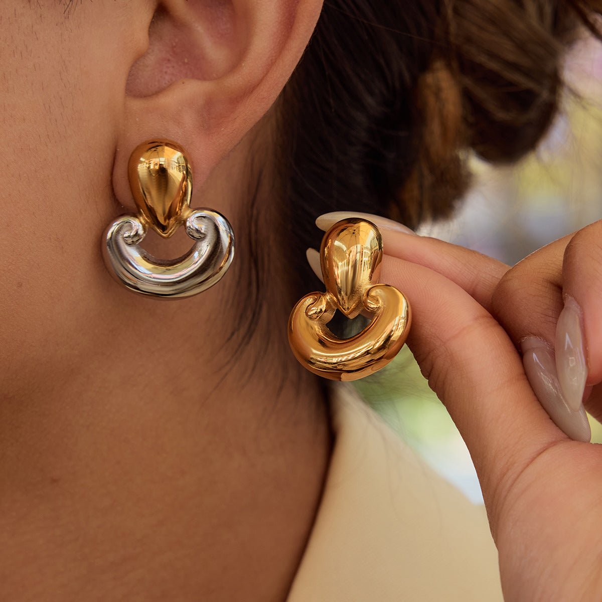 Sculptura Loop Earrings - mifjewelry