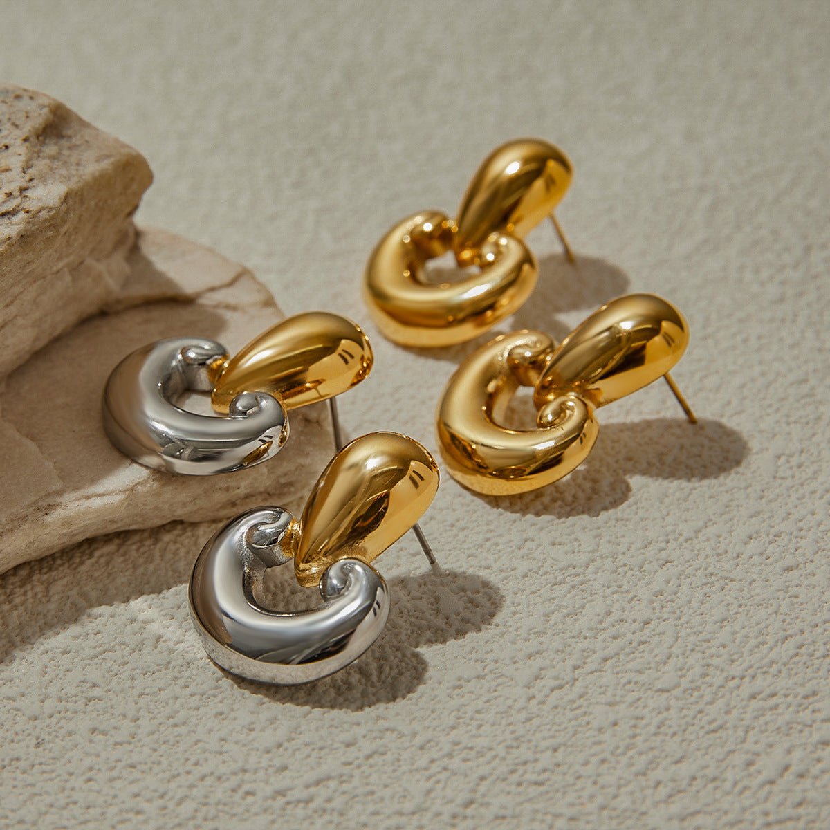 Sculptura Loop Earrings - mifjewelry