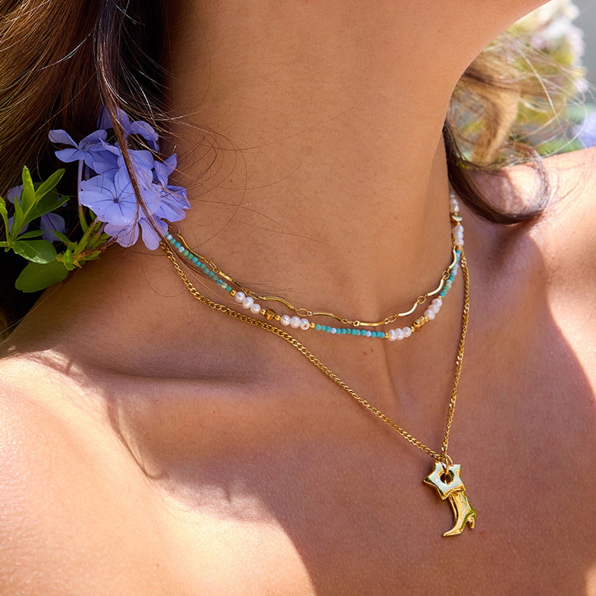 Seafoam Whisper Beaded Necklace - mifjewelry