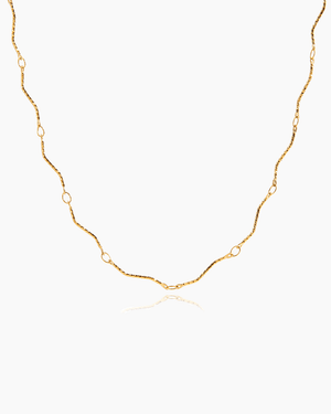 Slim Wave Link Necklace