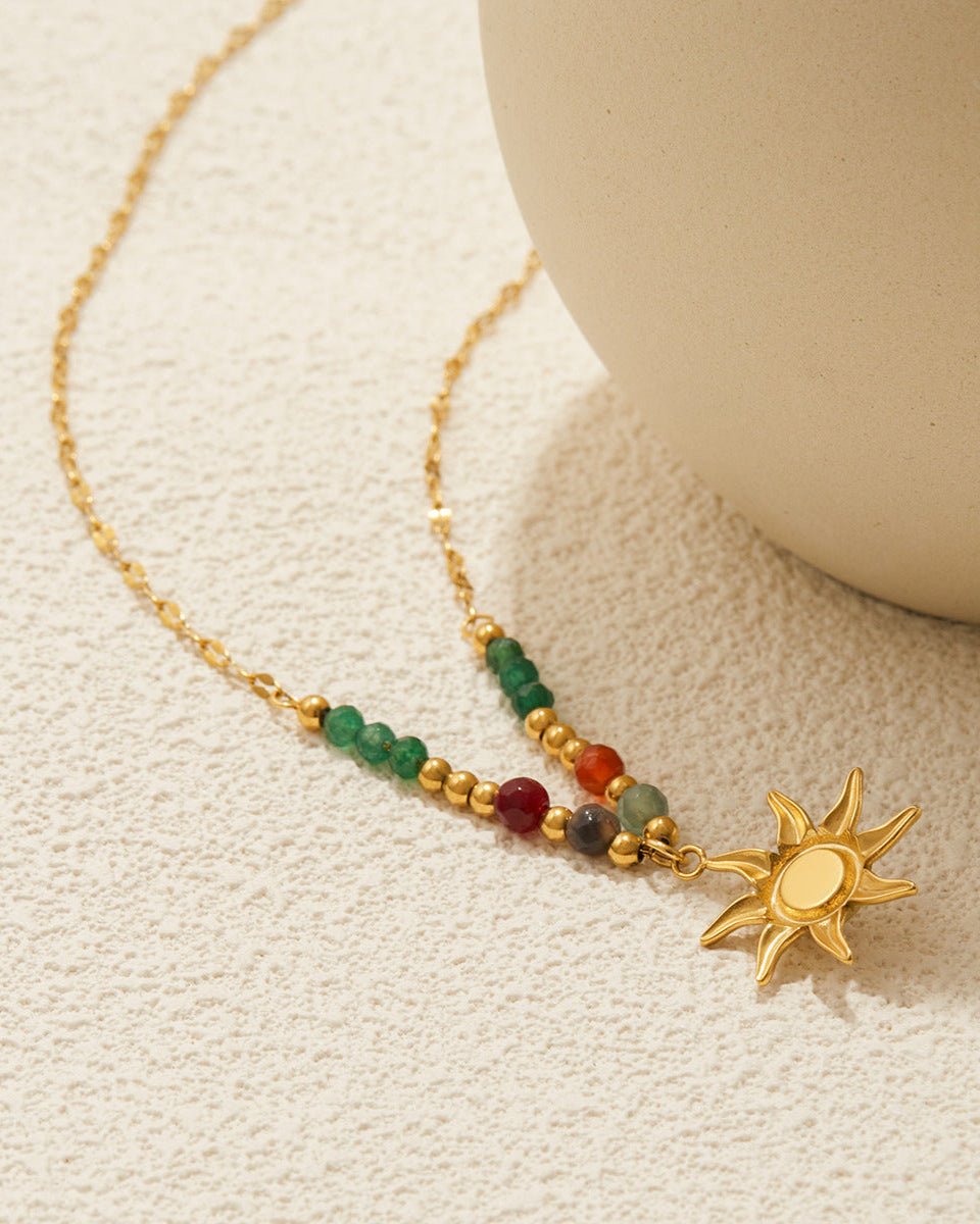 Solar Orbit Beaded Necklace - mifjewelry