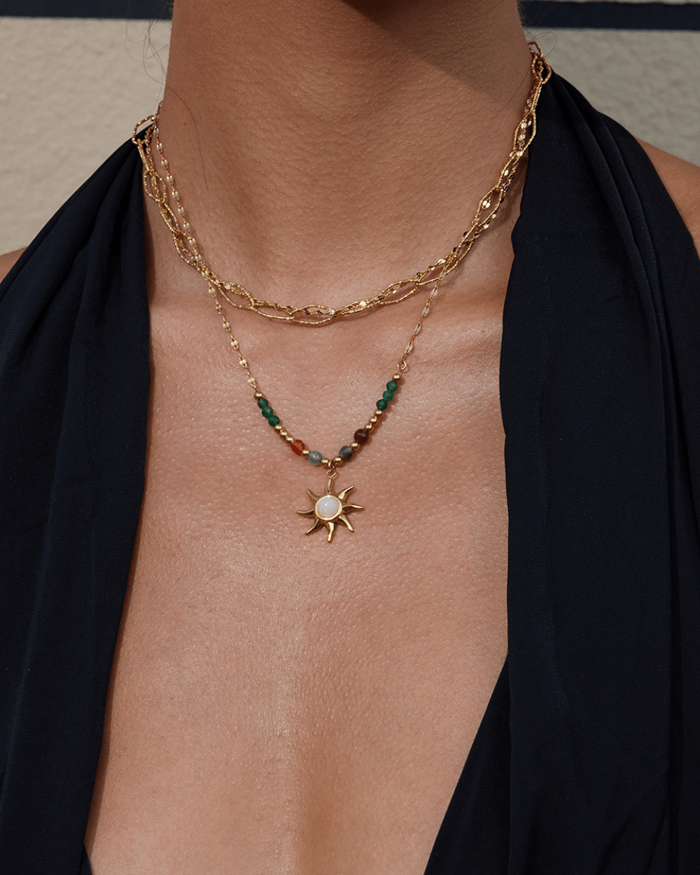 Solar Orbit Beaded Necklace - mifjewelry