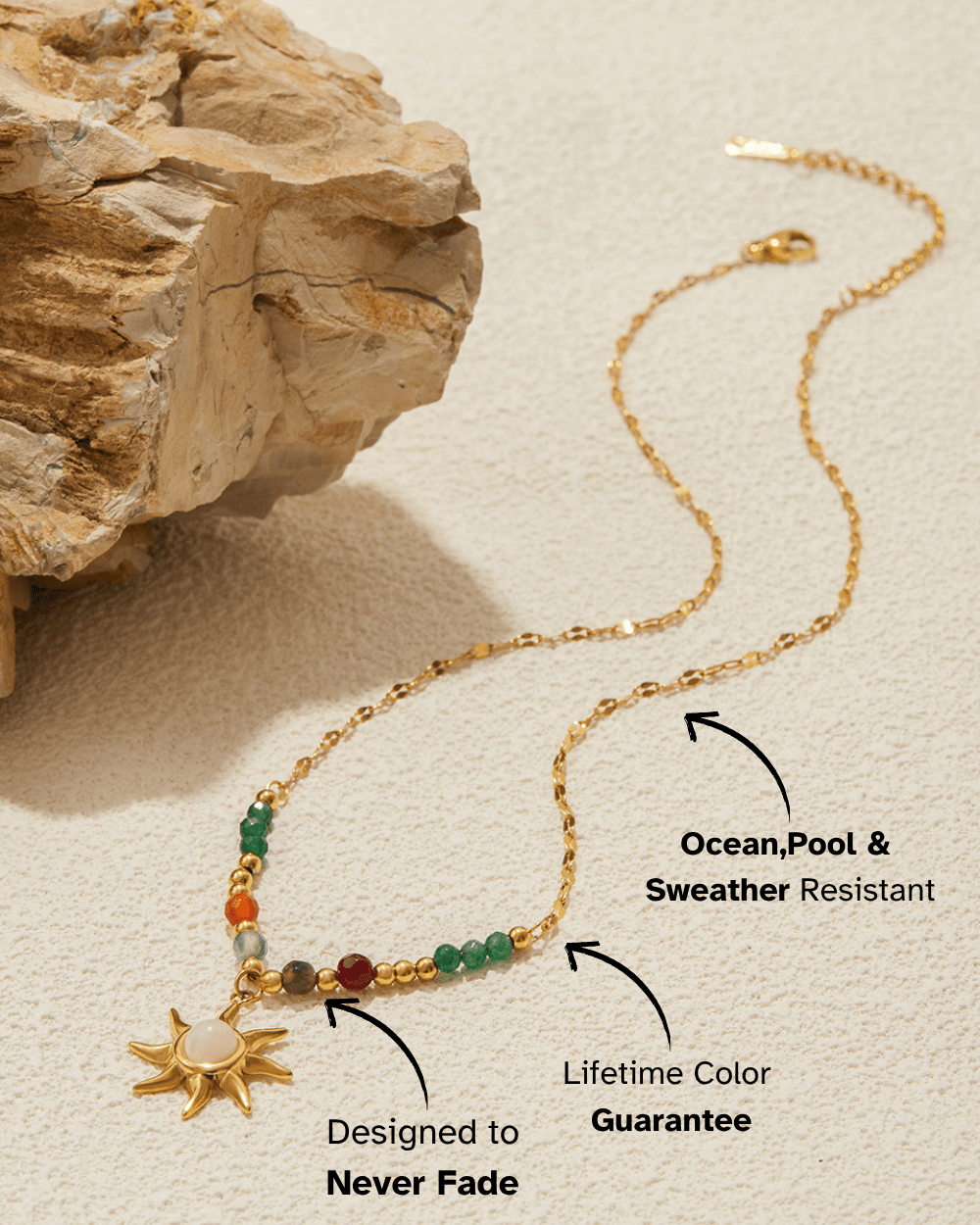 Solar Orbit Beaded Necklace - mifjewelry