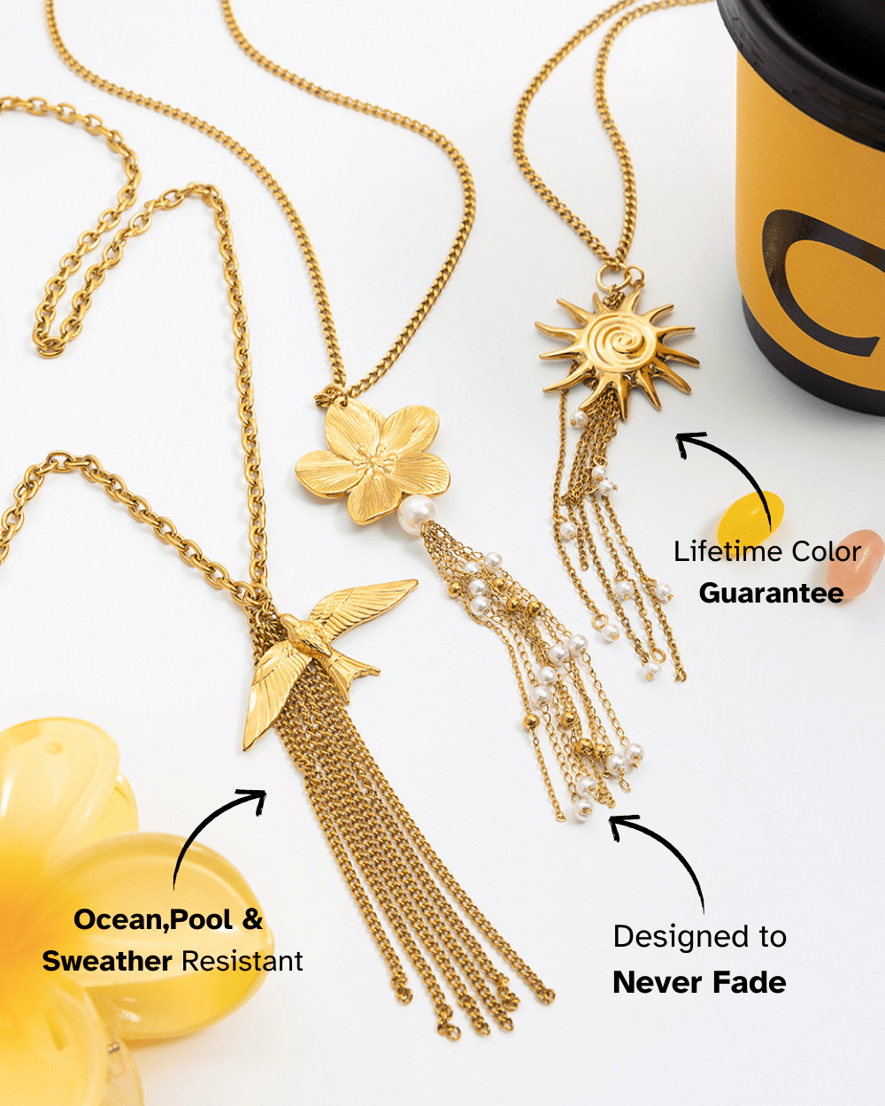Solar Radiance Tassel Necklace - mifjewelry