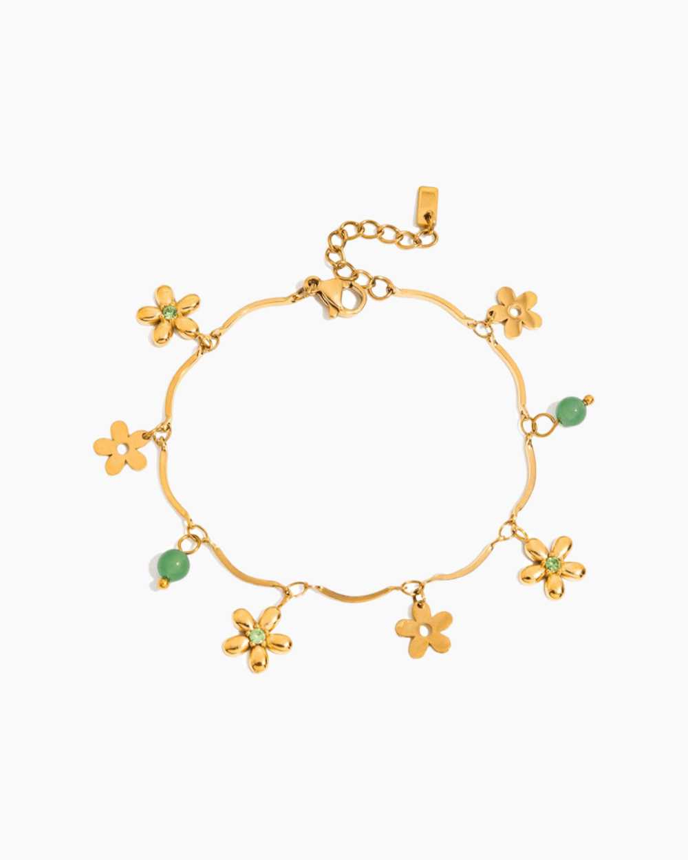 Spring Meadow Flower Charm Bracelet - mifjewelry