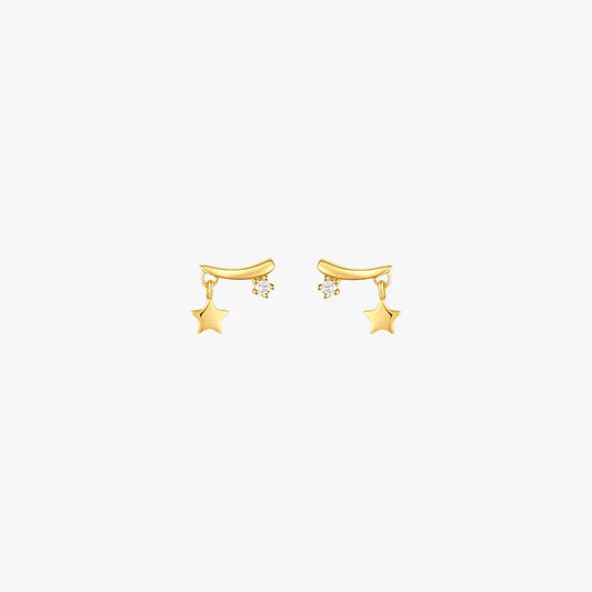Star Drop Zirconia Earrings - mifjewelry