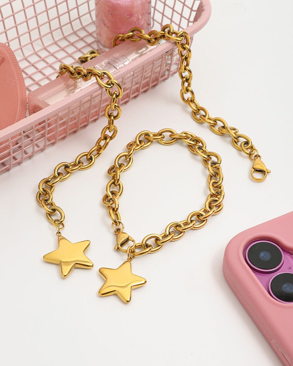 Starlit Glow Charm Bracelet - mifjewelry