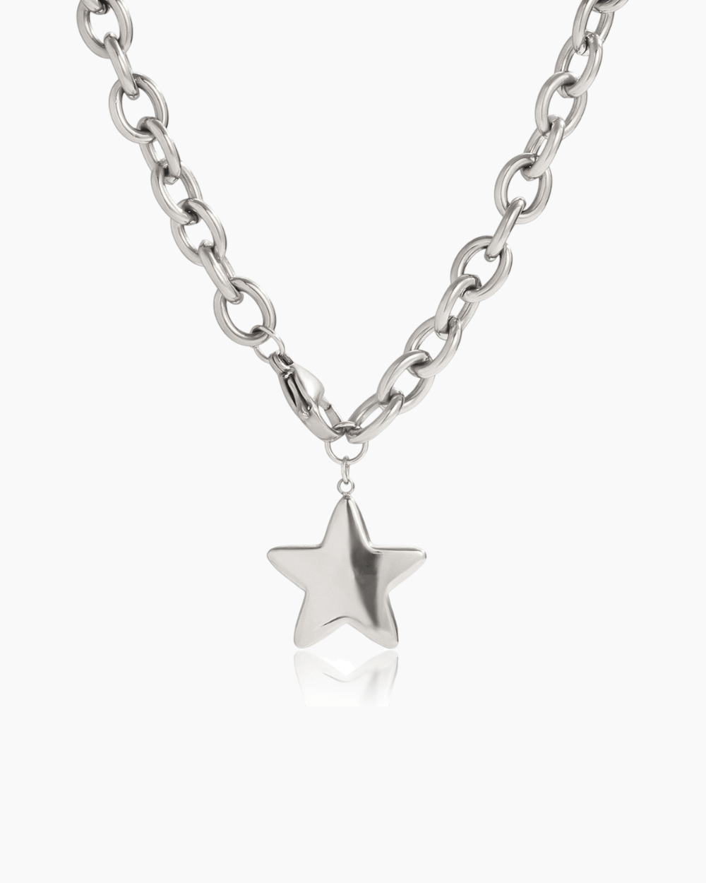 Stellar Bold Chain Necklace - Silver - mifjewelry